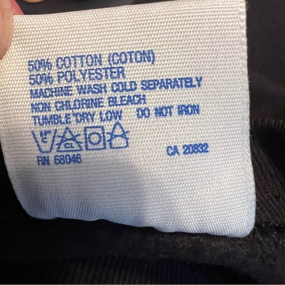 Vintage Christmas Sweatshirt Trees Winter Tultex size XL black Crewneck pullover - Picture 5 of 5